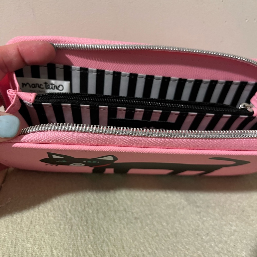 Marc Tetro brand new pink cat wallet